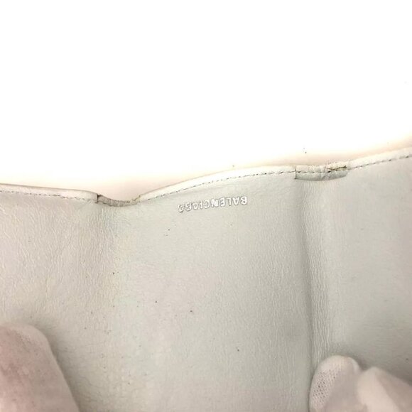 BALENCIAGA Everyday Graffiti Mini Papier Leather Trifold Wallet/7Z0916 - Picture 8 of 8